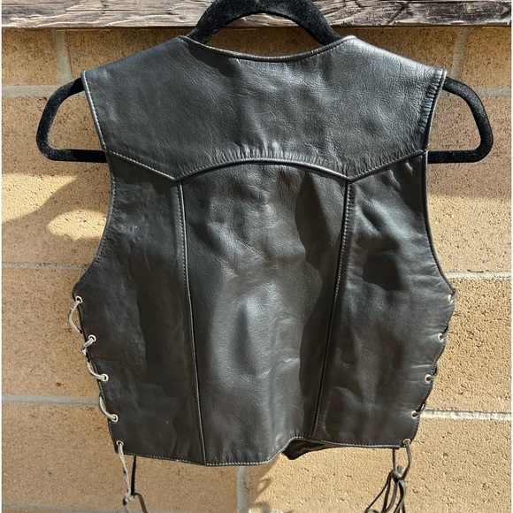 Vintage Leather women’s vest size M - Picture 4 of 8